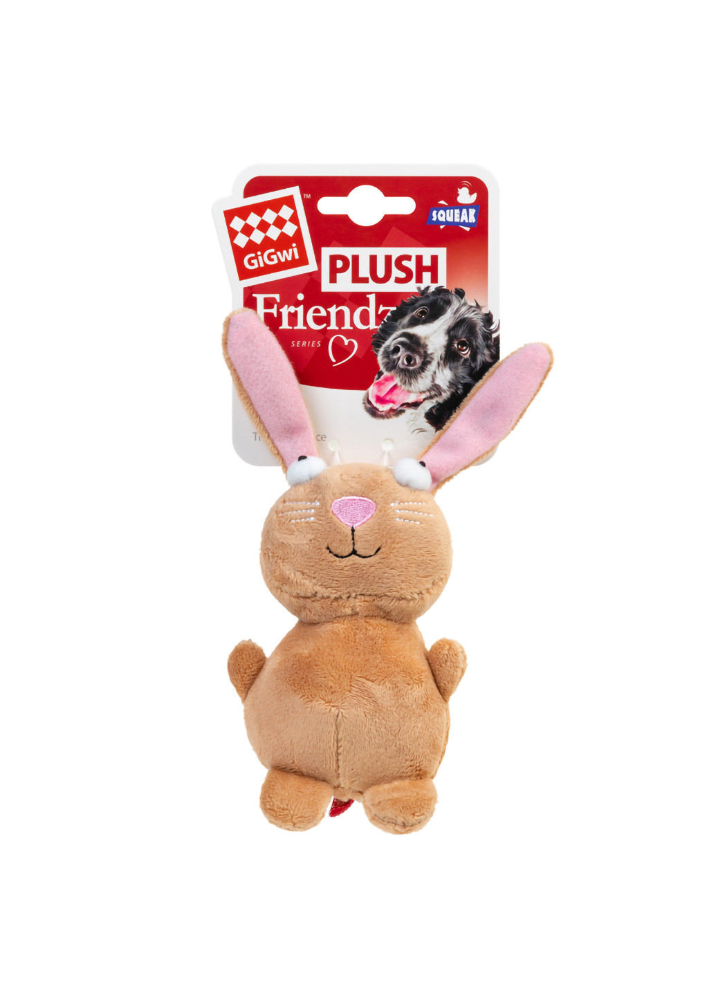 Іграшка для собак Кролик з пищалкою 16 см GiGwi (257049741)