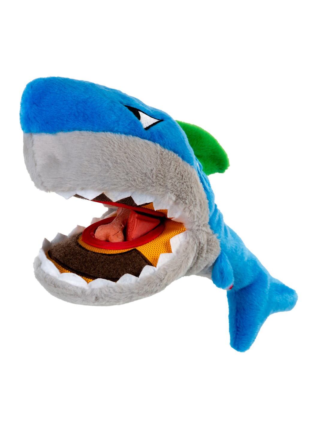 Игрушка для собак Акула для лакомств с пищалкой 30 см GiGwi (257046736)