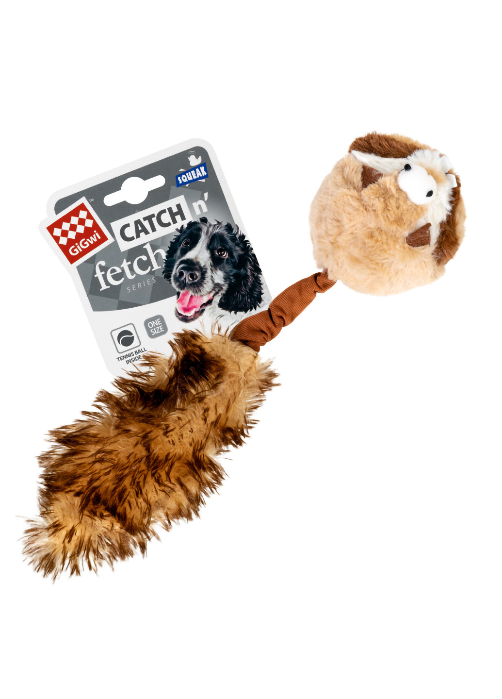 Игрушка для собак Барсук с 2-мя пищалками 26 см GiGwi (257050748)