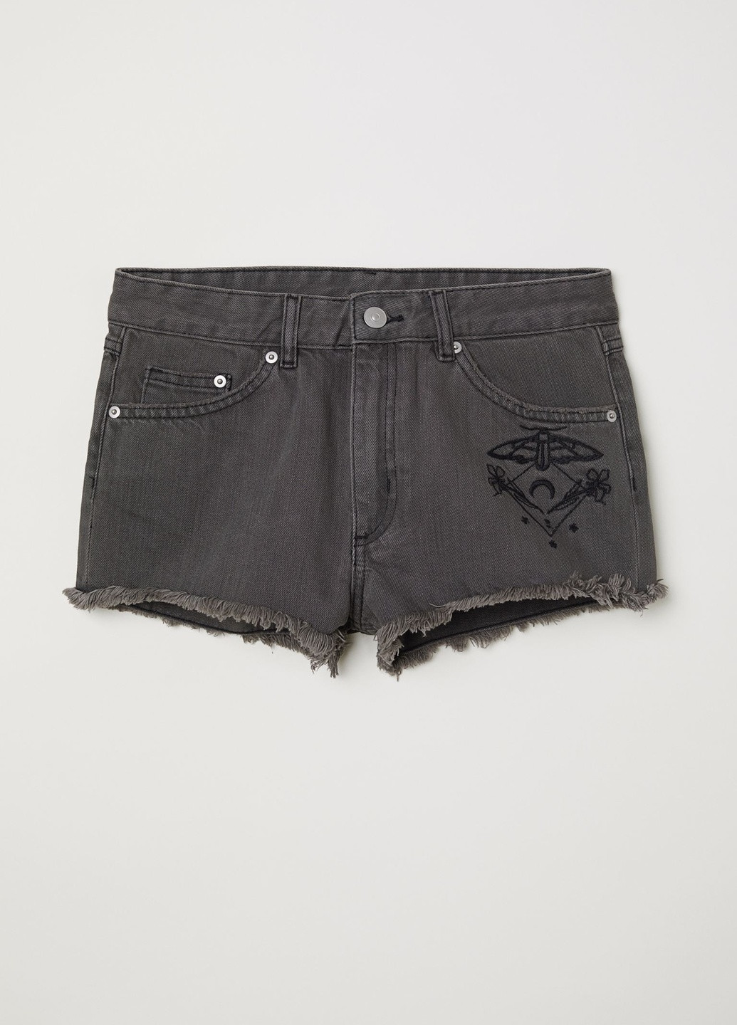 Шорты джинсовые с вышивкой H&M (251801801)