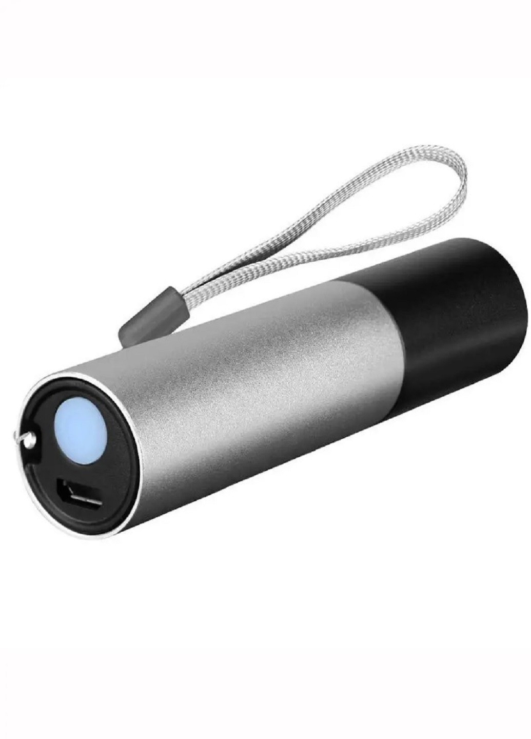 Ручной аккумуляторный фонарь 2в1 с USB зарядкой BL 1501 с боковым светом и кейсом Серый VTech (257033299)