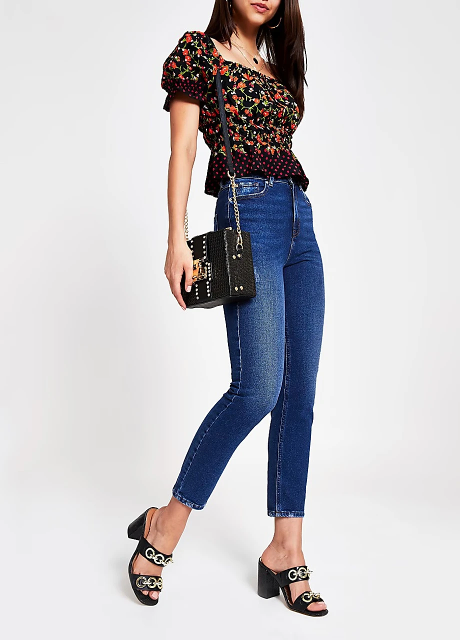 Чёрная блуза River Island