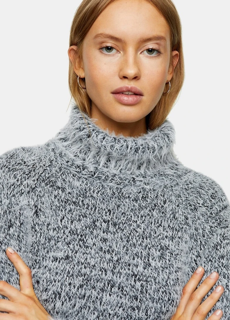 Сірий зимовий светр Topshop