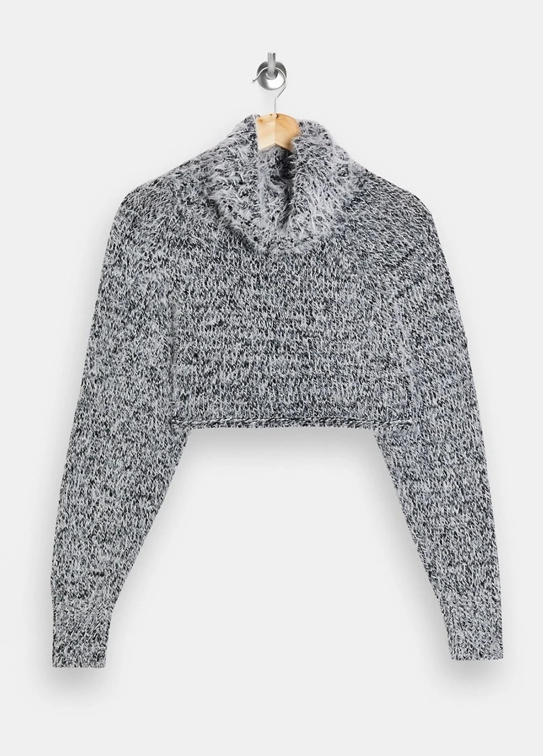 Сірий зимовий светр Topshop