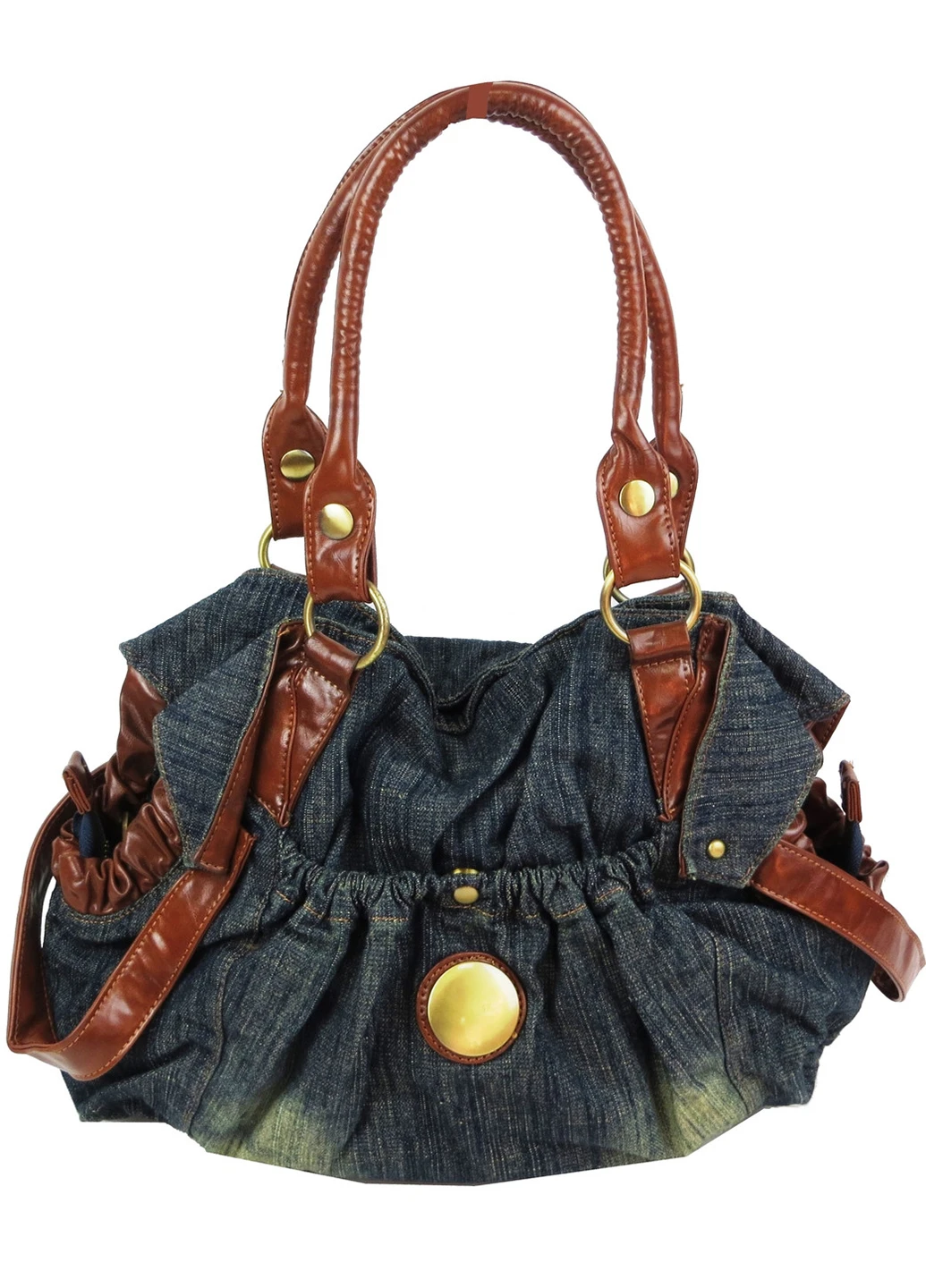 Містка жіноча джинсова, бавовняна сумка 38х31х11 см FASHION JEANS (257046446)