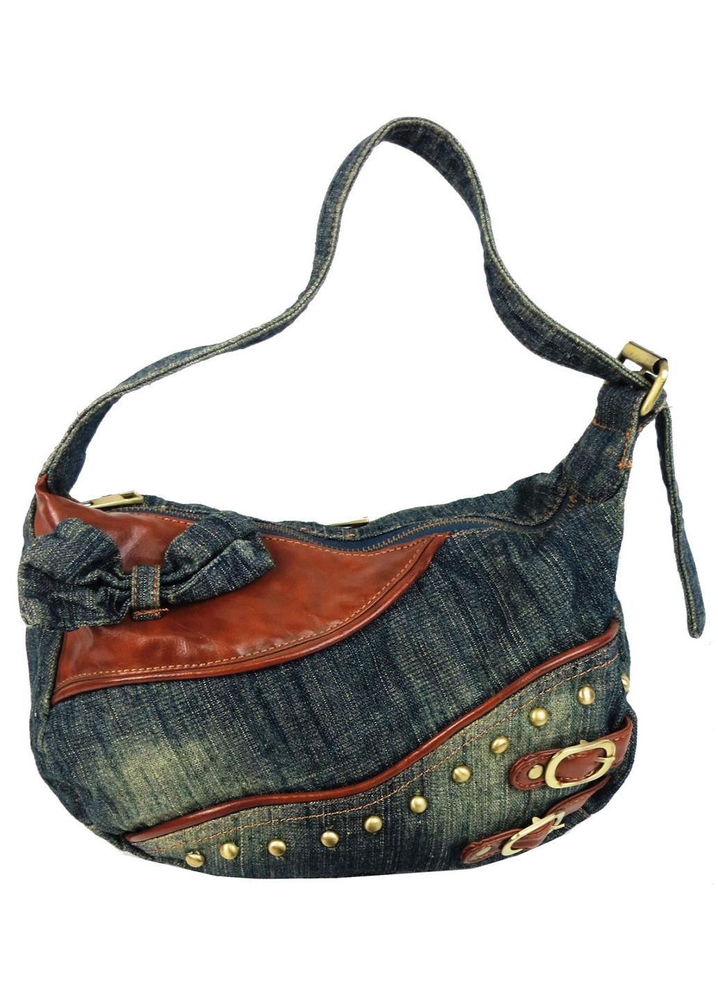Небольшая женская джинсовая, коттоновая сумочка 28х18х12 см FASHION JEANS (257046445)