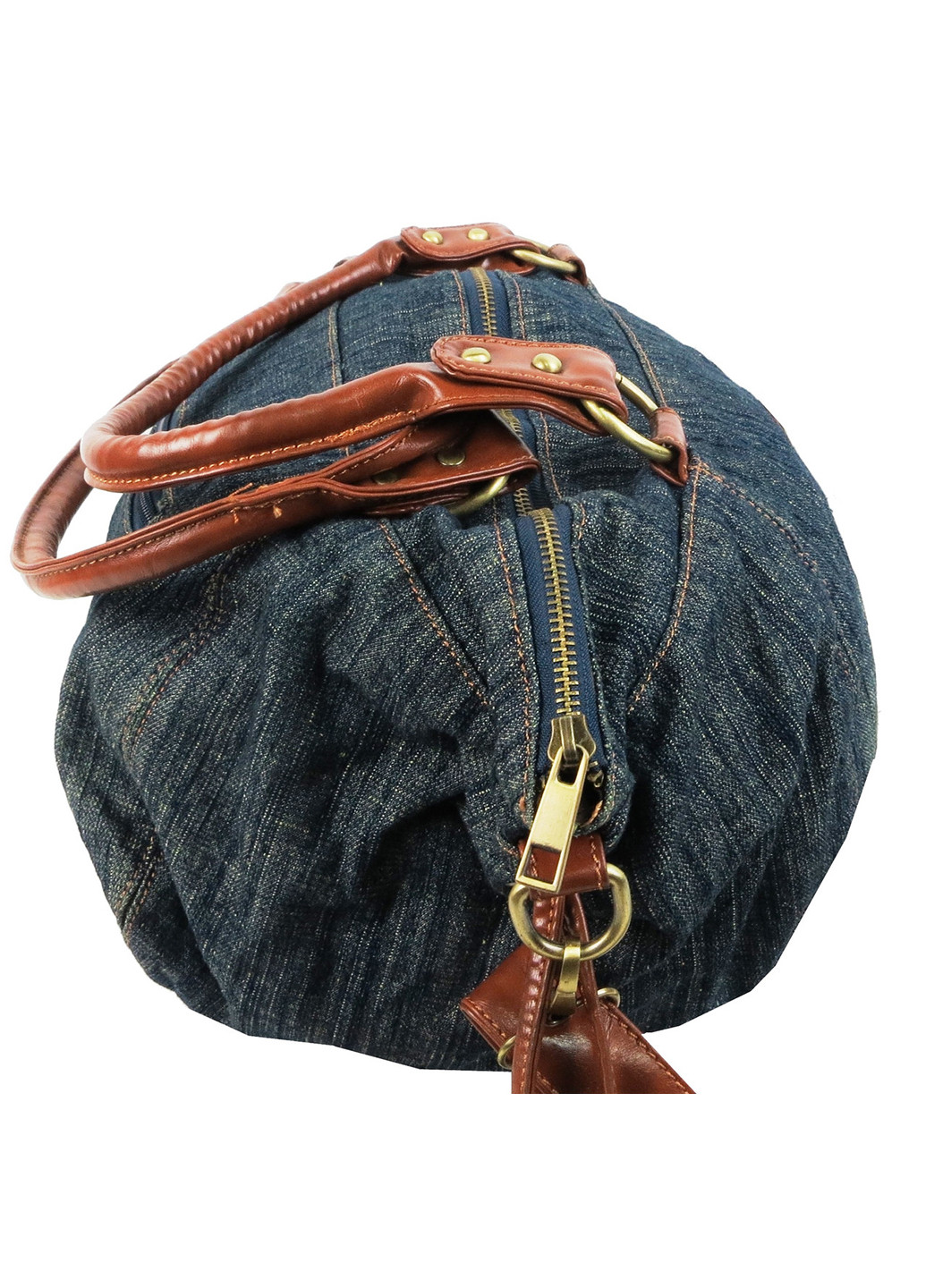 Вместительная женская джинсовая, коттоновая сумка 50х30х18 см FASHION JEANS (257050449)
