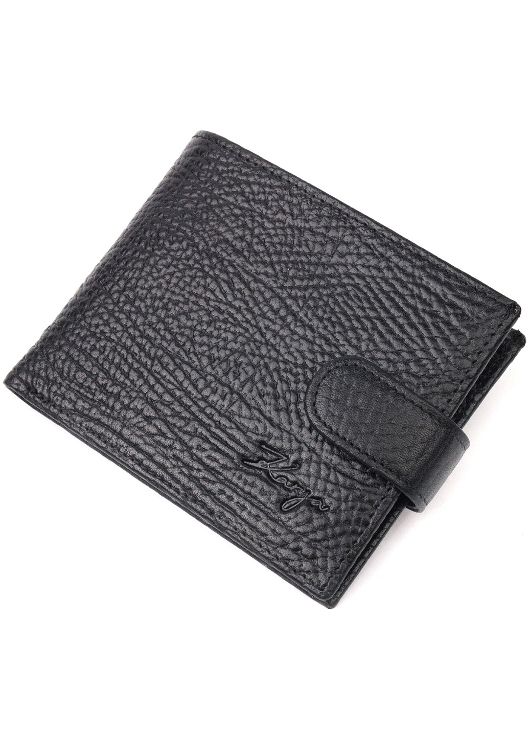 Мужской кожаный кошелек 11,5х9,5х2 см Karya (257048736)