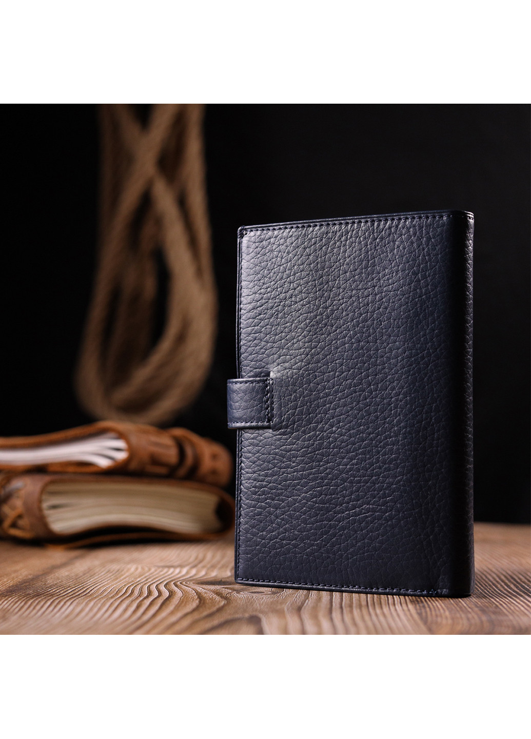 Чоловічий шкіряний портмоне 10,5х15,5х2 см Karya (257047415)