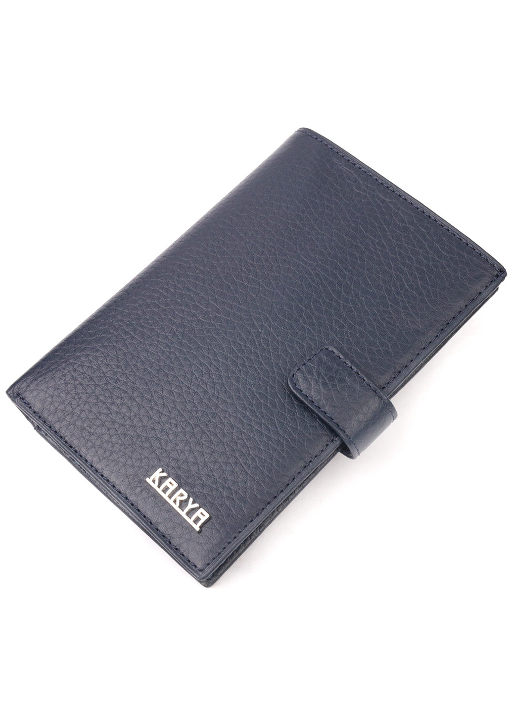 Чоловічий шкіряний портмоне 10,5х15,5х2 см Karya (257047415)