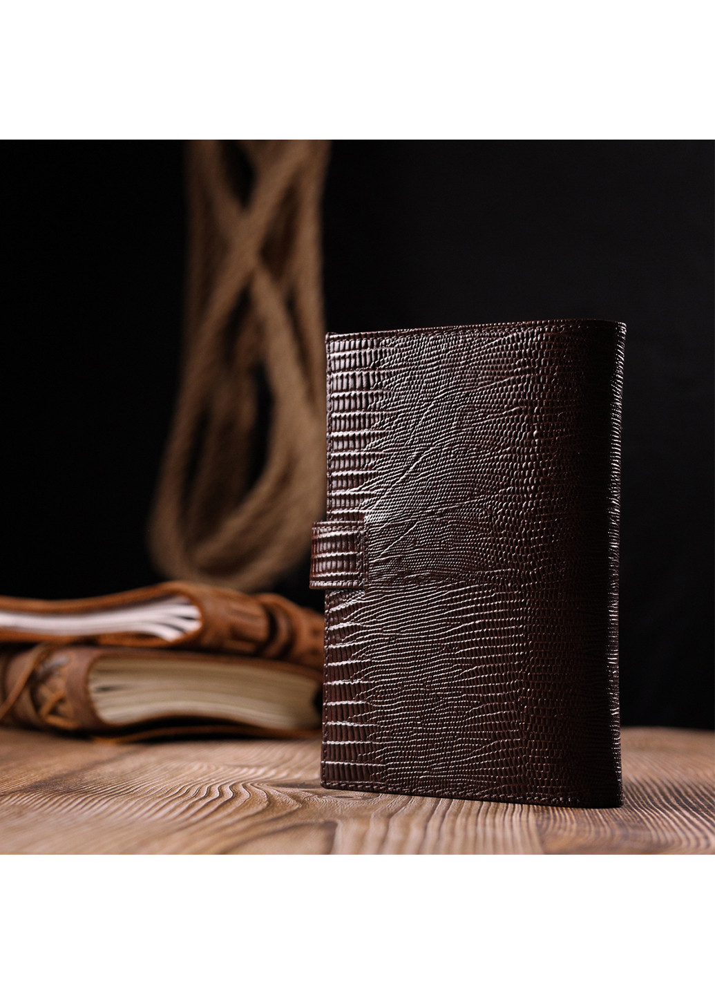 Мужское кожаное портмоне 10,5х15,5х2 см Karya (257045538)