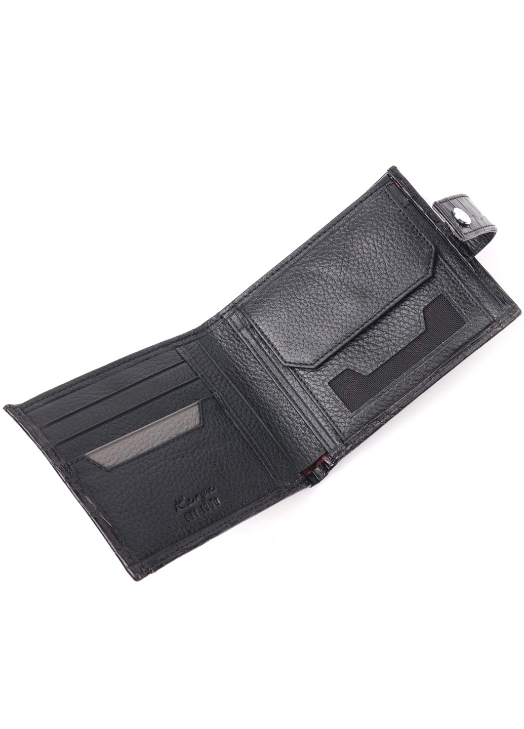 Чоловічий шкіряний гаманець 12,5х10х1 см Karya (257048530)