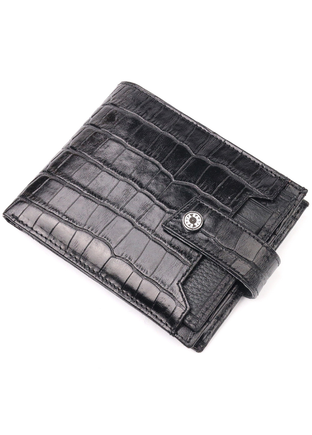 Чоловічий шкіряний гаманець 12,5х10х1 см Karya (257048530)