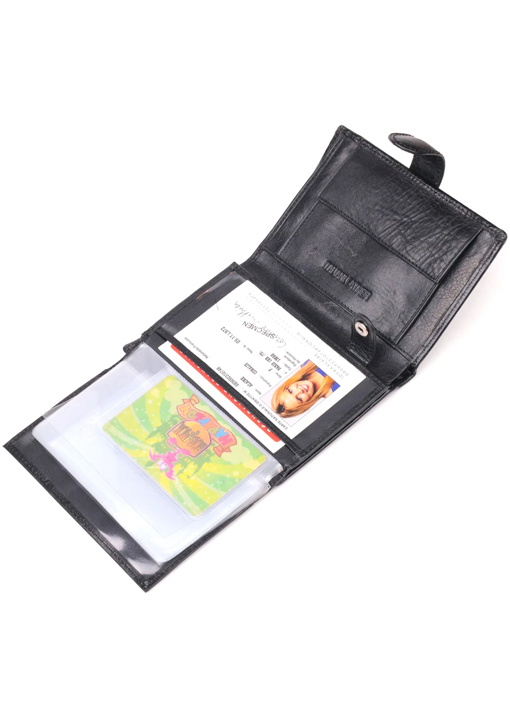Мужской кожаный бумажник 10,5х14х2 см st leather (257048598)