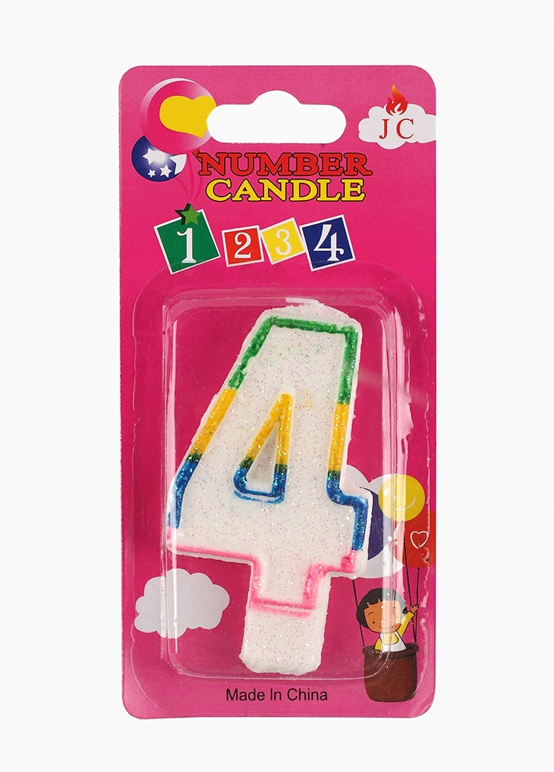 Свеча для торта Цифра 4 No Brand (257038064)