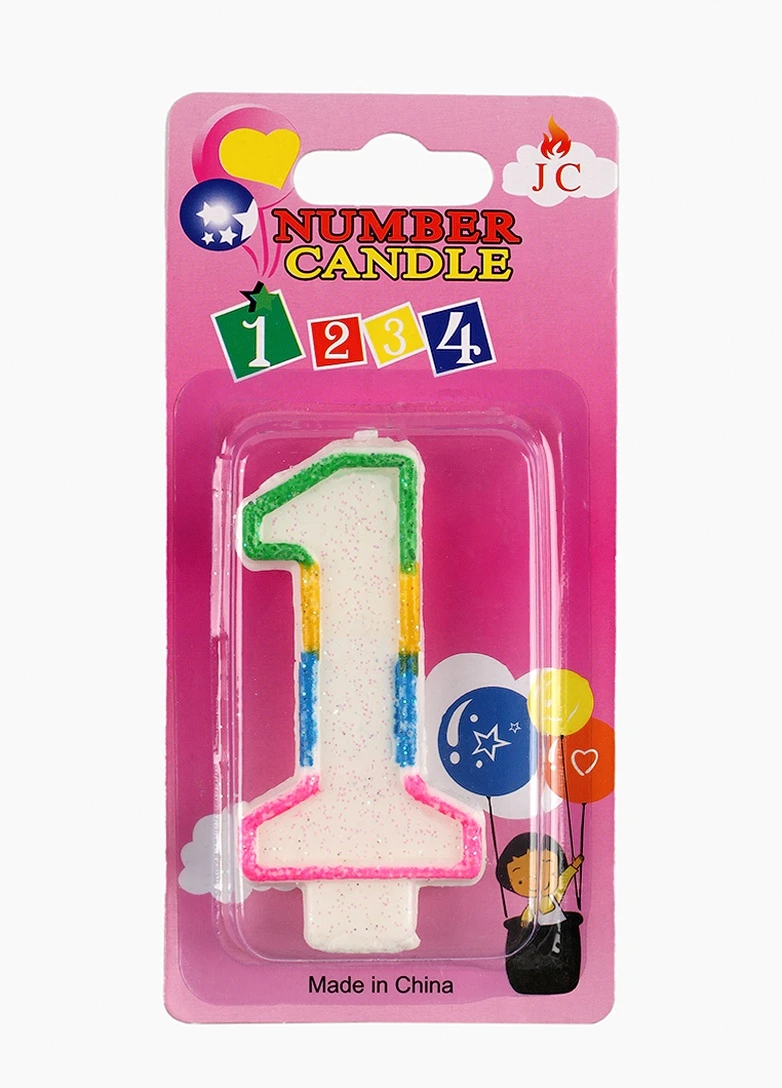 Свічка для торта Цифра 1 No Brand (257038681)