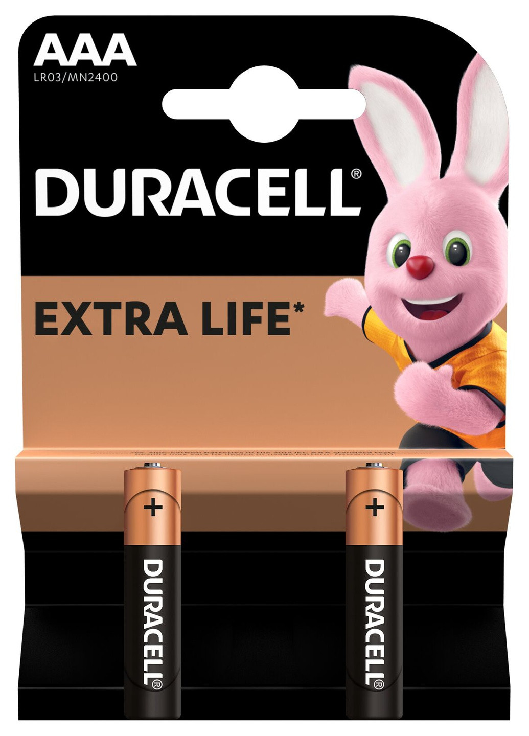 Батарейка Basic AAA15V LR03 2 штуки на блистере 5010171 Duracell (257139127)