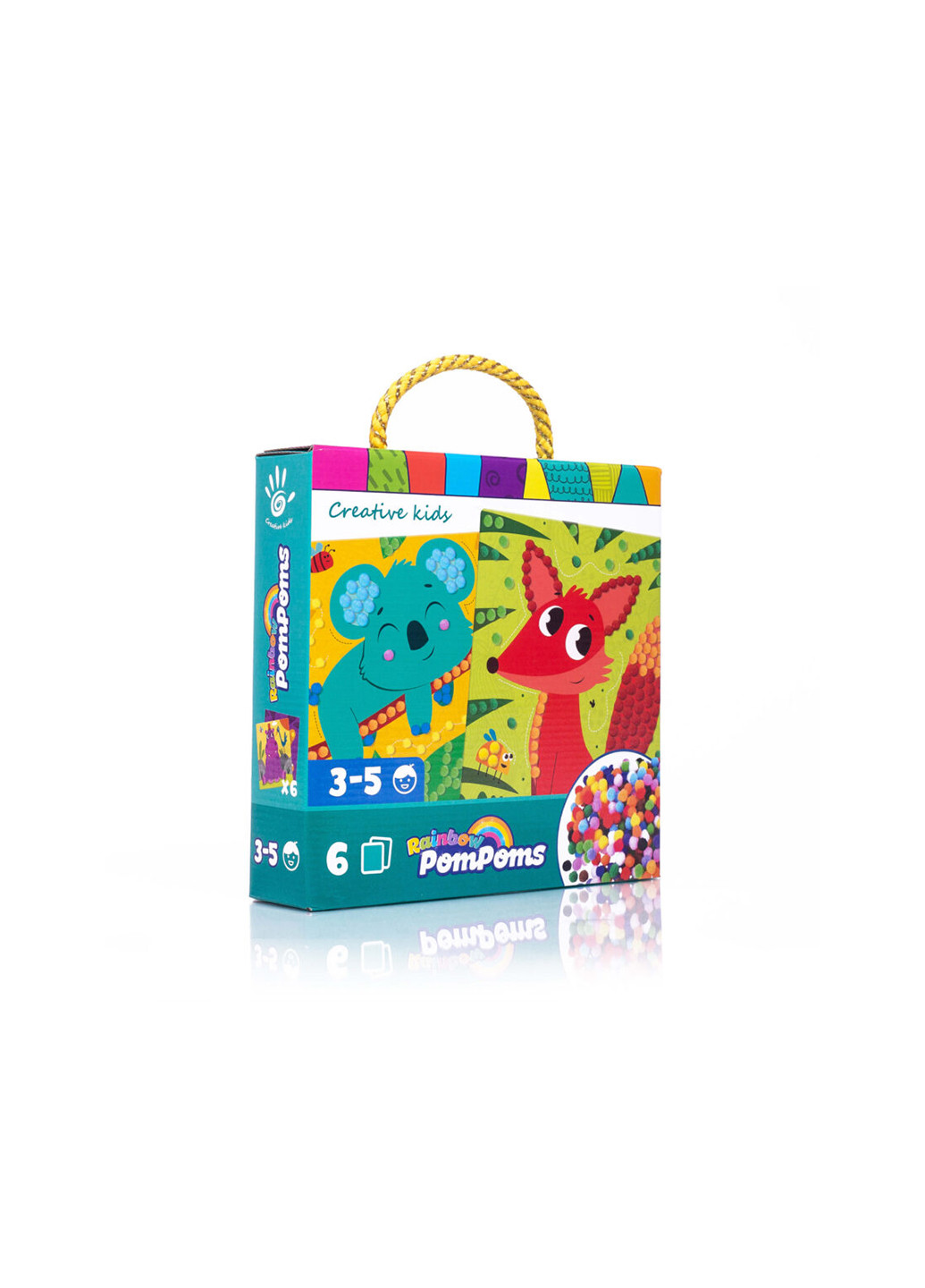 Набор для творчества Rainbow pompoms Лисичка VT4433-06 Vladi toys (257038046)