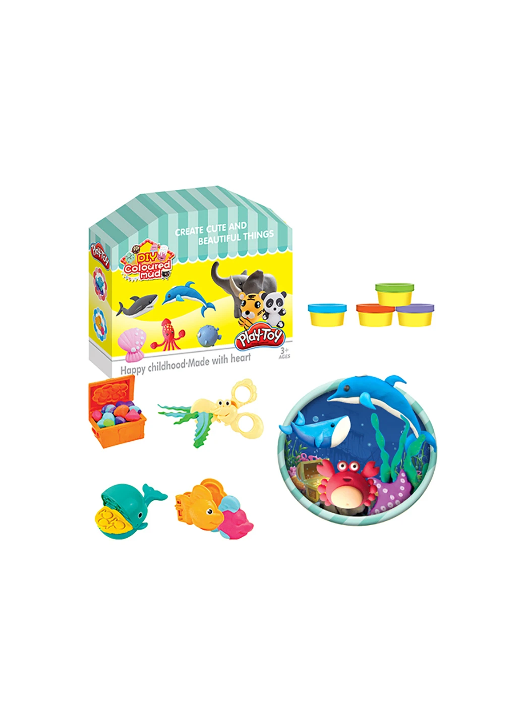 Набір для творчості Морські тварини Play Toy SM8046B No Brand (257038035)