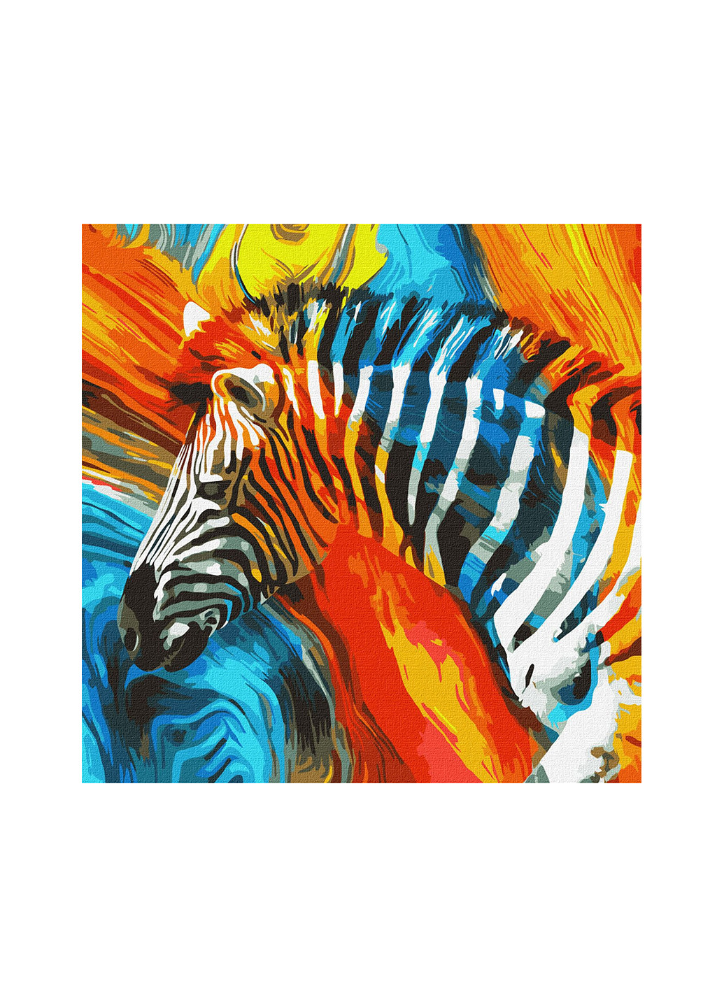 Набор для росписи по номерам "Цветовая зебра" КНО4269 Идейка (257037099)