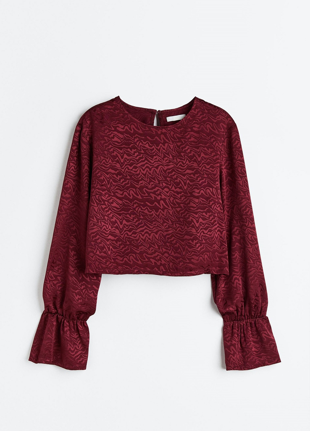 Темно-красная демисезонная блузка H&M