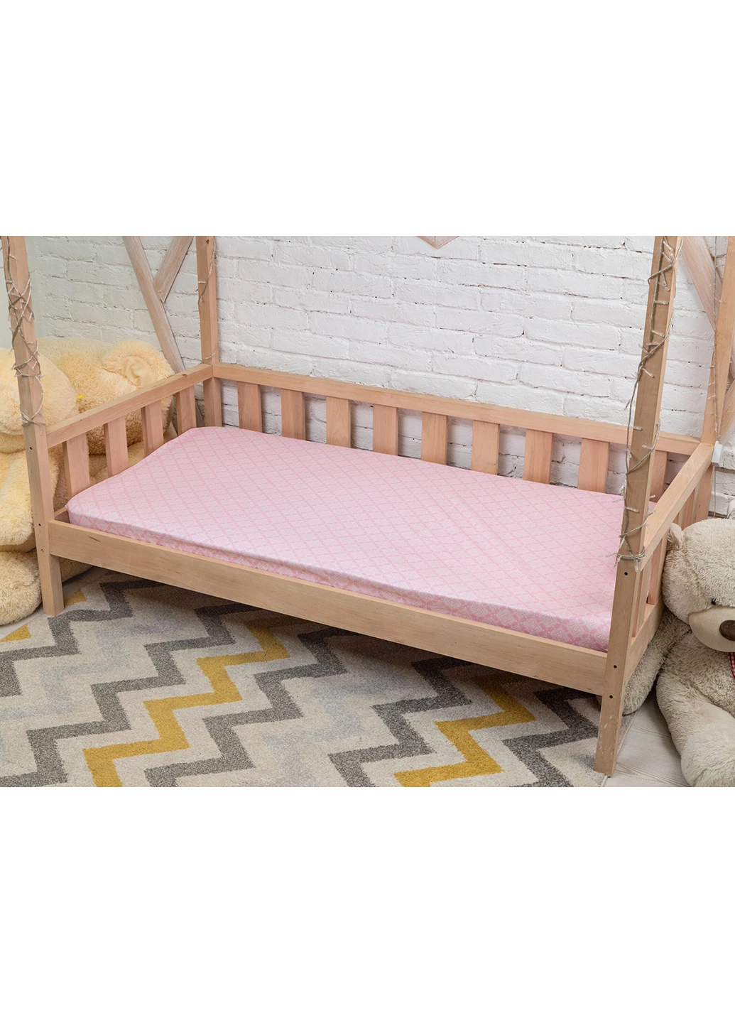 Простынь на резинке 90х200 см CottonTwill (257045576)