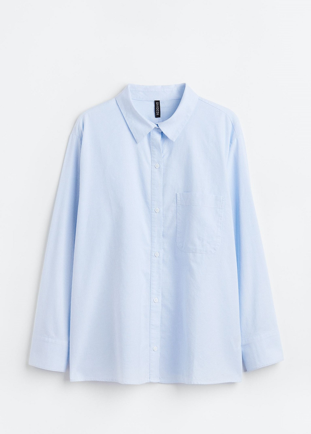 Голубой классическая рубашка в полоску H&M
