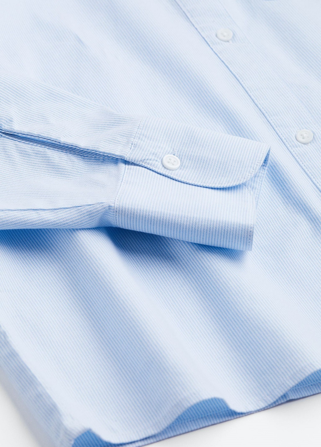 Голубой кэжуал рубашка в полоску H&M