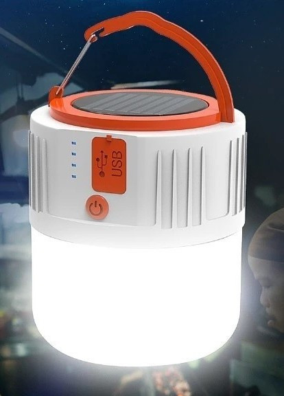 Аккумуляторная LED лампа HS-V66 c солнечной панелью No Brand (257043239)