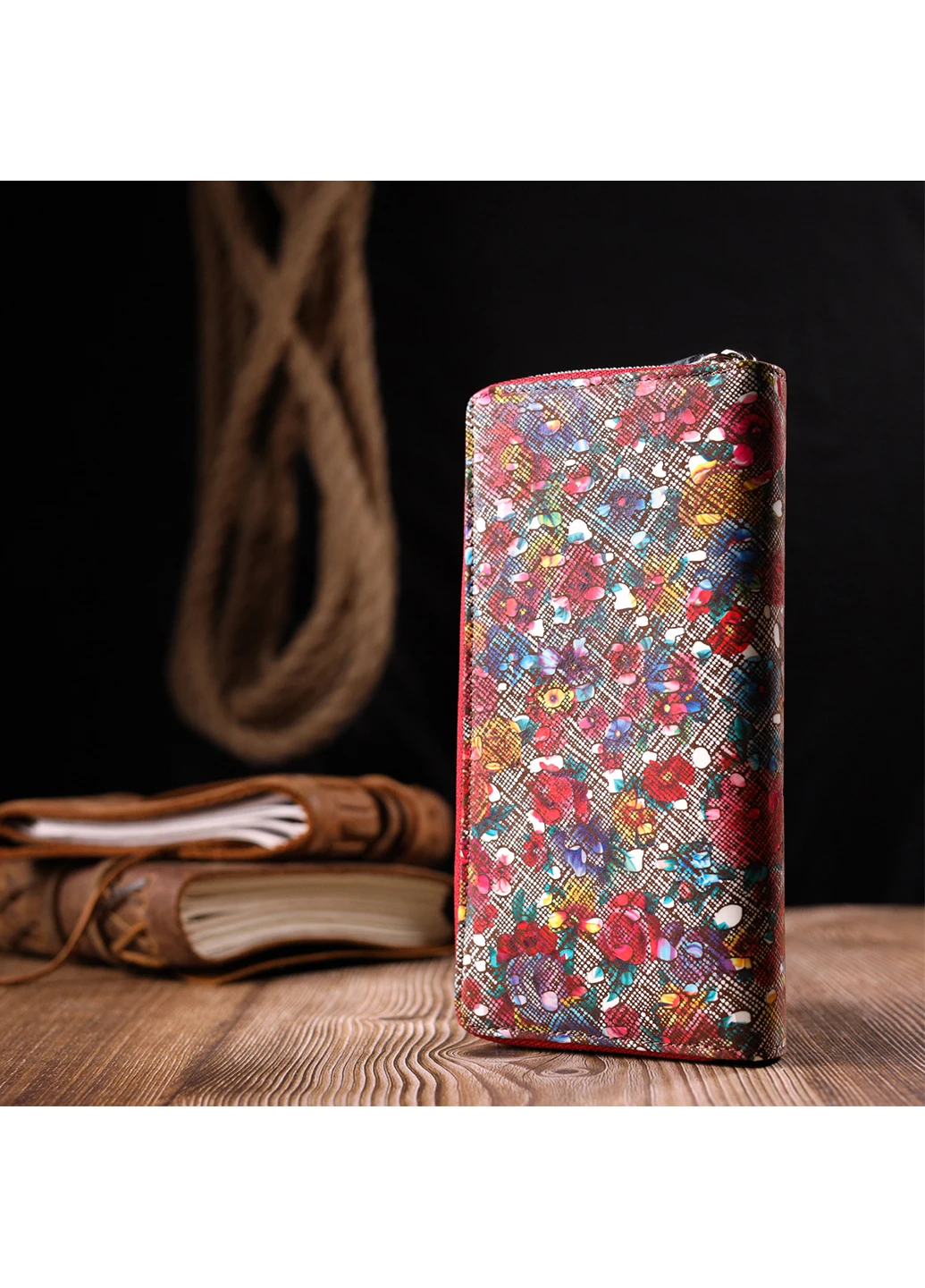 Жіноче шкіряне портмоне 19х9,5х3 см Karya (257066664)