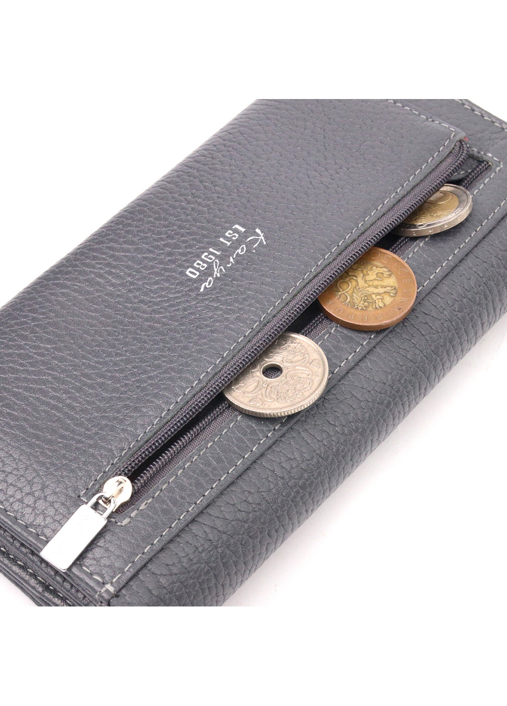 Жіночий шкіряний гаманець 19х9,5х2,5 см Karya (257063027)