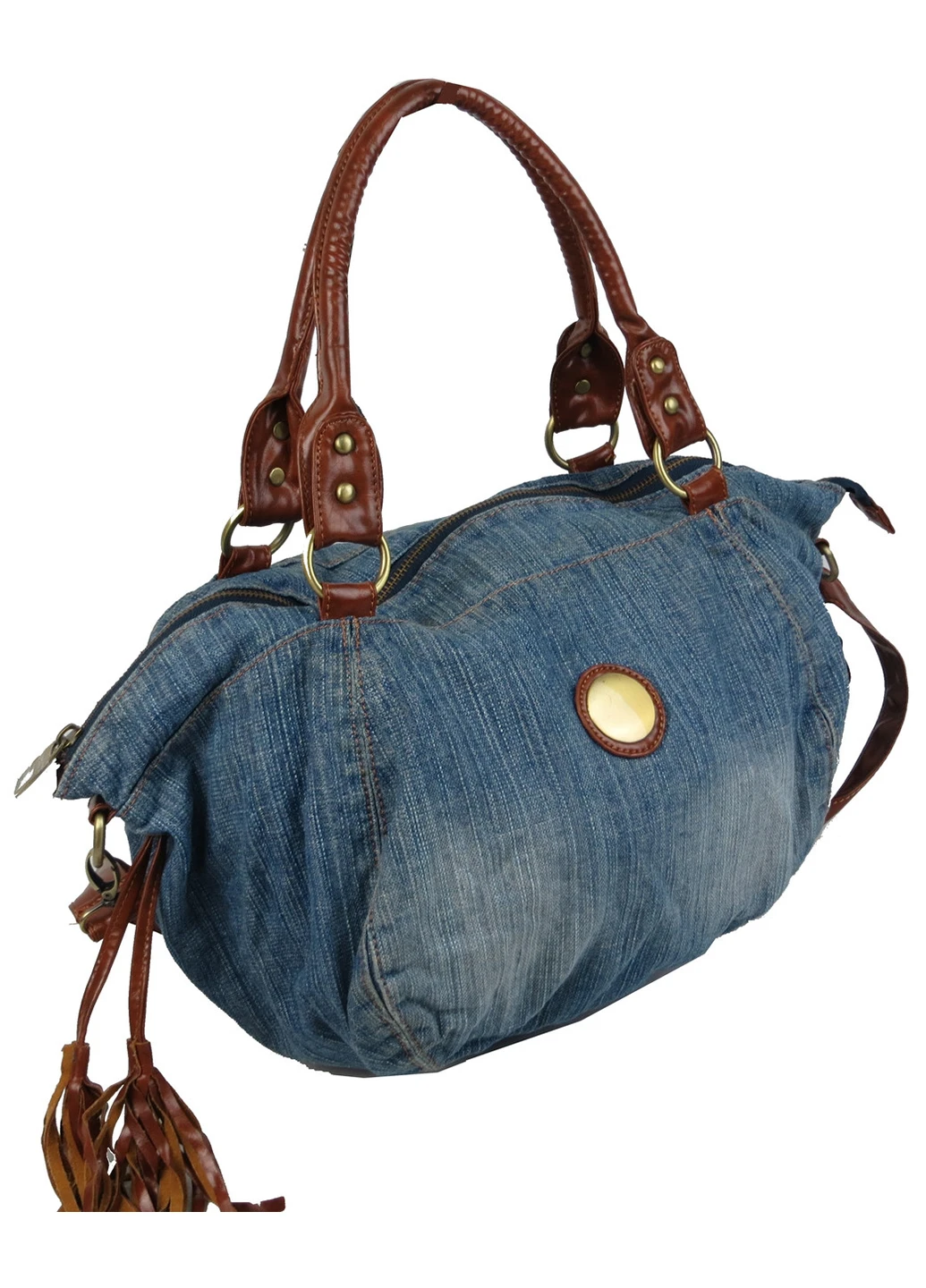 Жіноча сумка з джинсової тканини 50х30х18 см FASHION JEANS (257062832)