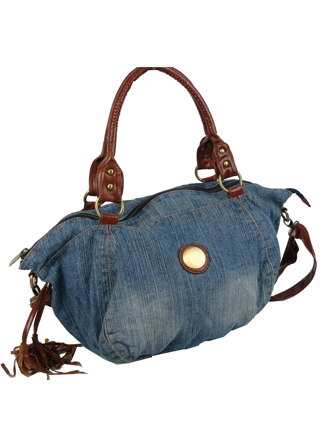 Жіноча сумка з джинсової тканини 50х30х18 см FASHION JEANS (257062832)