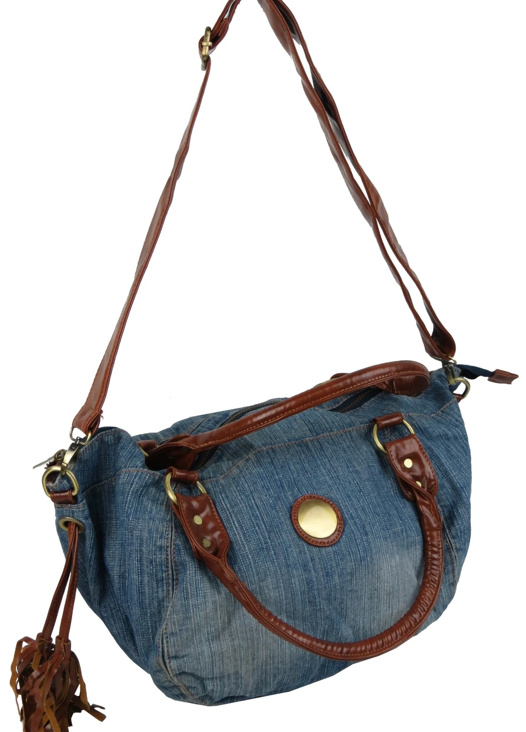 Жіноча сумка з джинсової тканини 50х30х18 см FASHION JEANS (257062832)