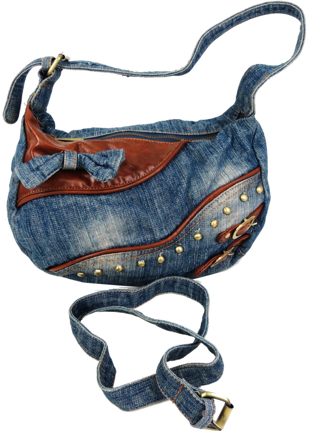 Женская джинсовая сумка небольшого размера 28х18х12 см FASHION JEANS (257062833)