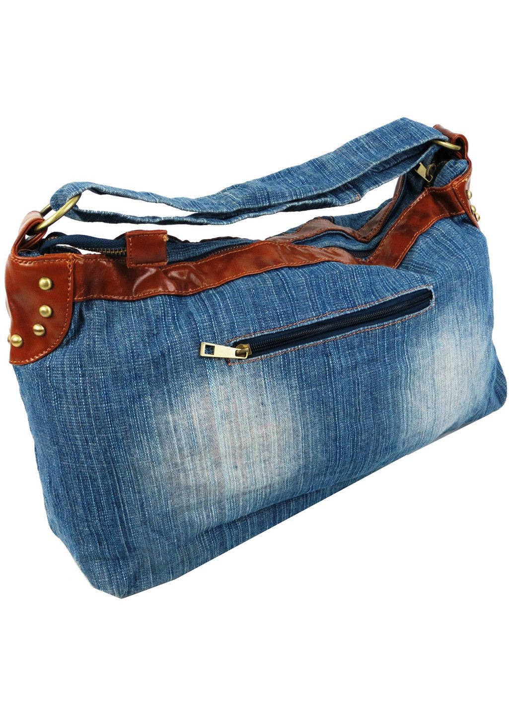 Жіноча джинсова, бавовняна сумка 50х26х12,5 см FASHION JEANS (257065129)