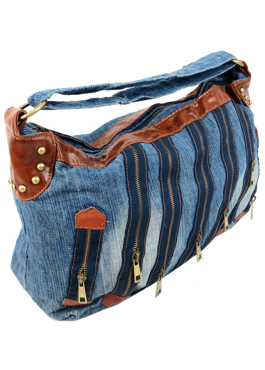 Жіноча джинсова, бавовняна сумка 50х26х12,5 см FASHION JEANS (257065129)