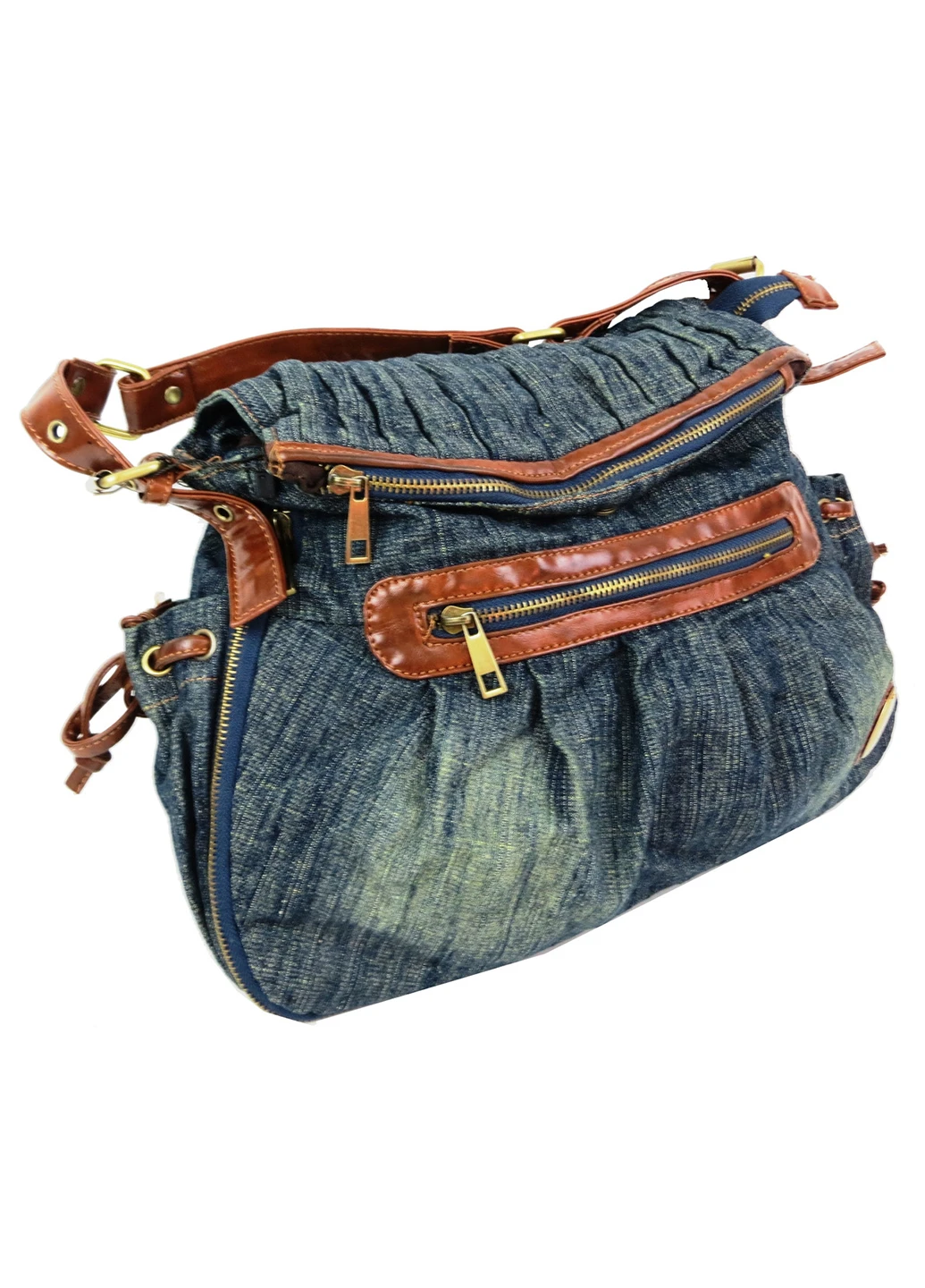 Жіноча джинсова, бавовняна сумка 38х30х8 см FASHION JEANS (257064026)