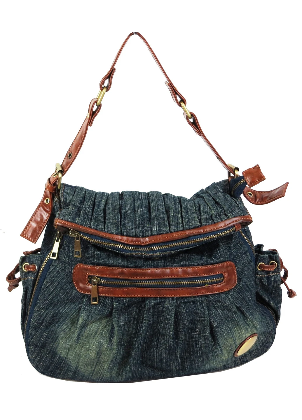 Жіноча джинсова, бавовняна сумка 38х30х8 см FASHION JEANS (257064026)