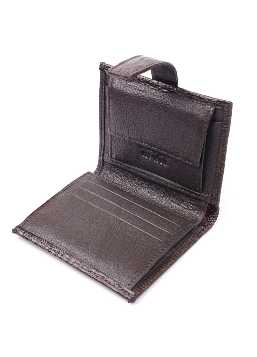 Чоловічий шкіряний гаманець 9х10,5х2 см Karya (257064127)