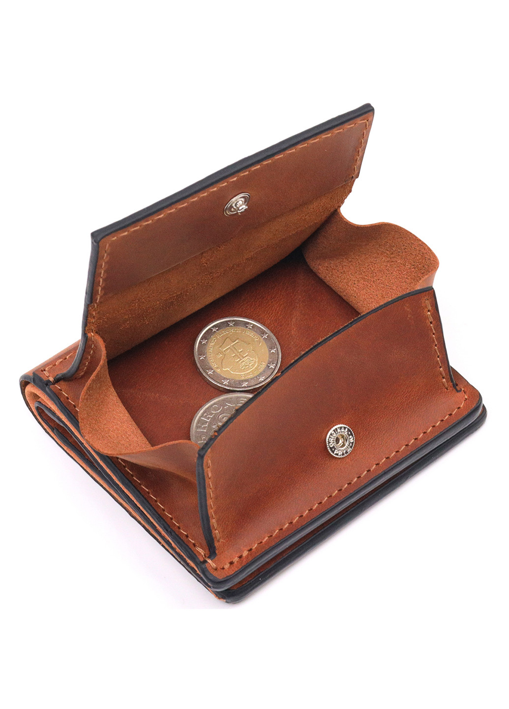 Чоловічий шкіряний гаманець 9,5х10х1,5 см Grande Pelle (257066243)