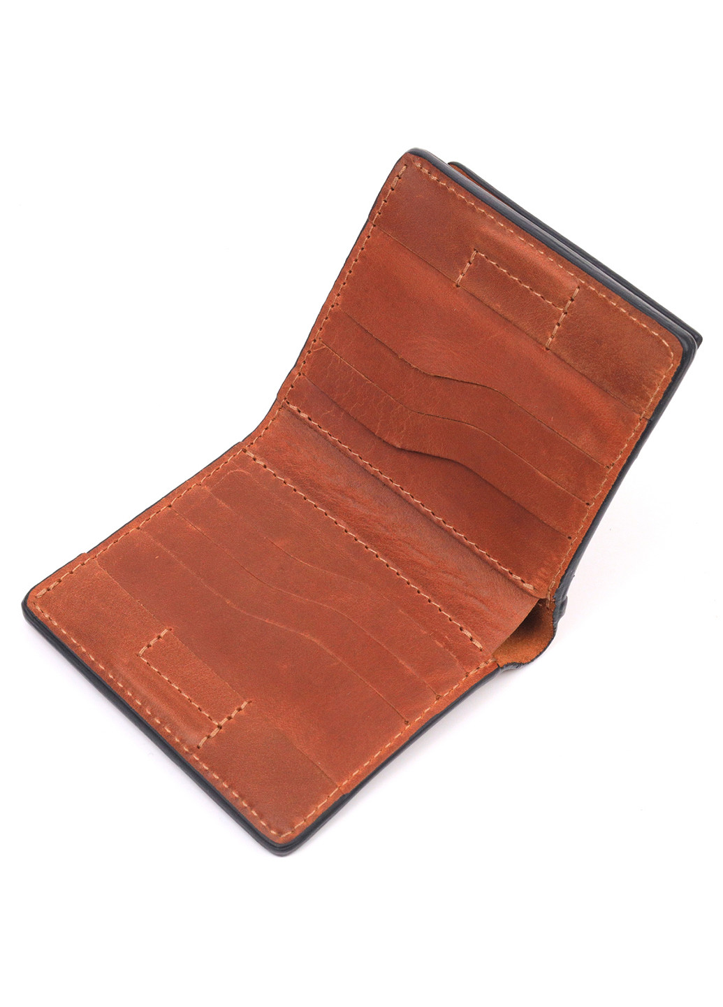 Мужской кожаный кошелек 9,5х10х1,5 см Grande Pelle (257066243)