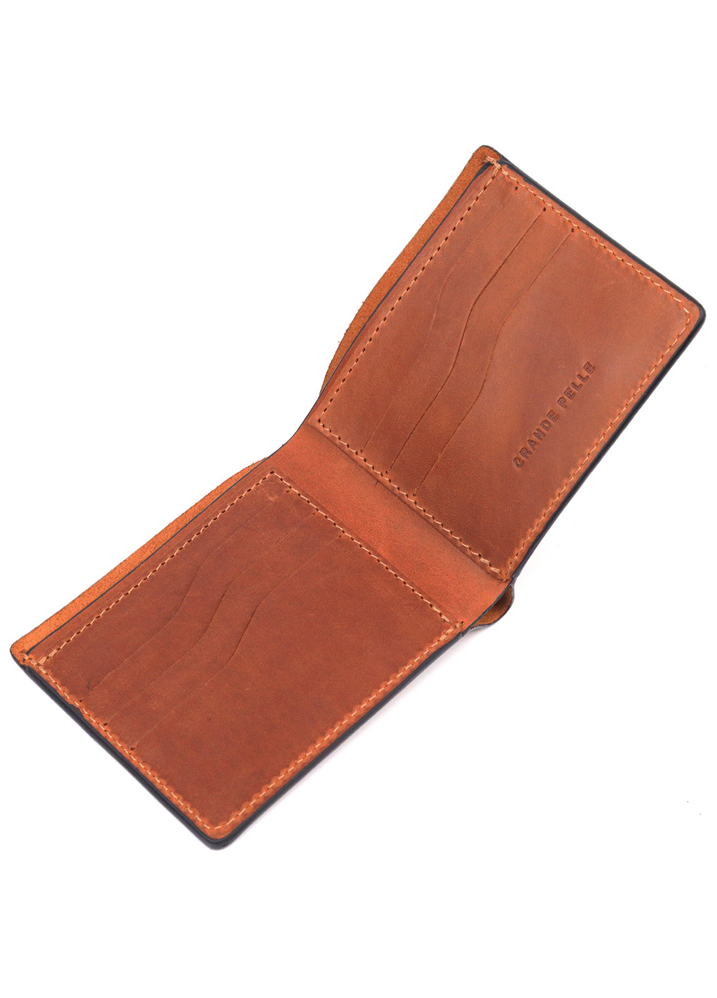 Мужской кожаный кошелек 11,5х9х1 см Grande Pelle (257065178)