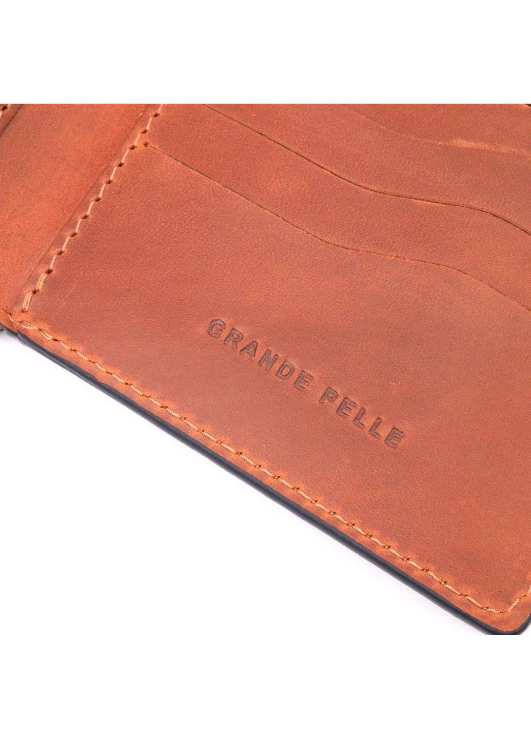 Мужской кожаный кошелек 11,5х9х1 см Grande Pelle (257065178)