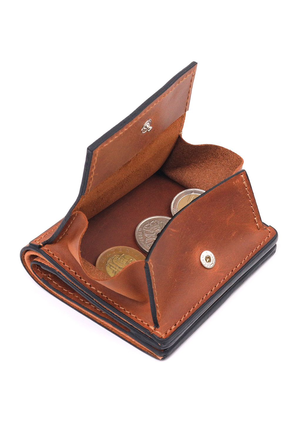 Чоловічий шкіряний гаманець 9,5х10х1,5 см Grande Pelle (257065177)