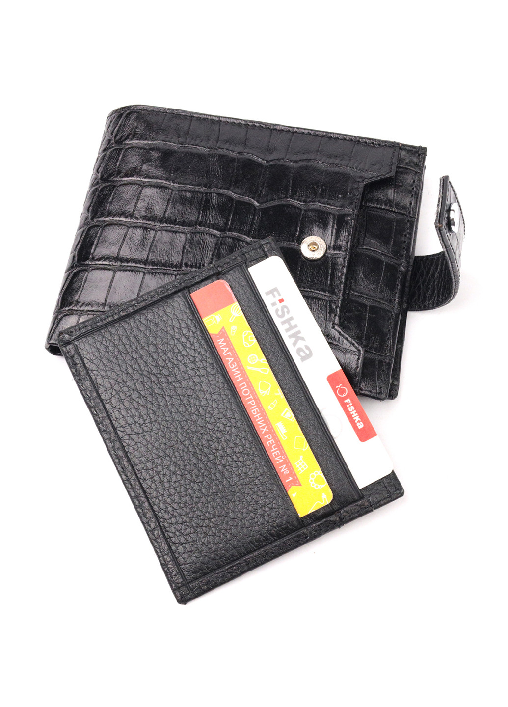 Чоловічий шкіряний гаманець 12,5х10х1 см Karya (257065291)