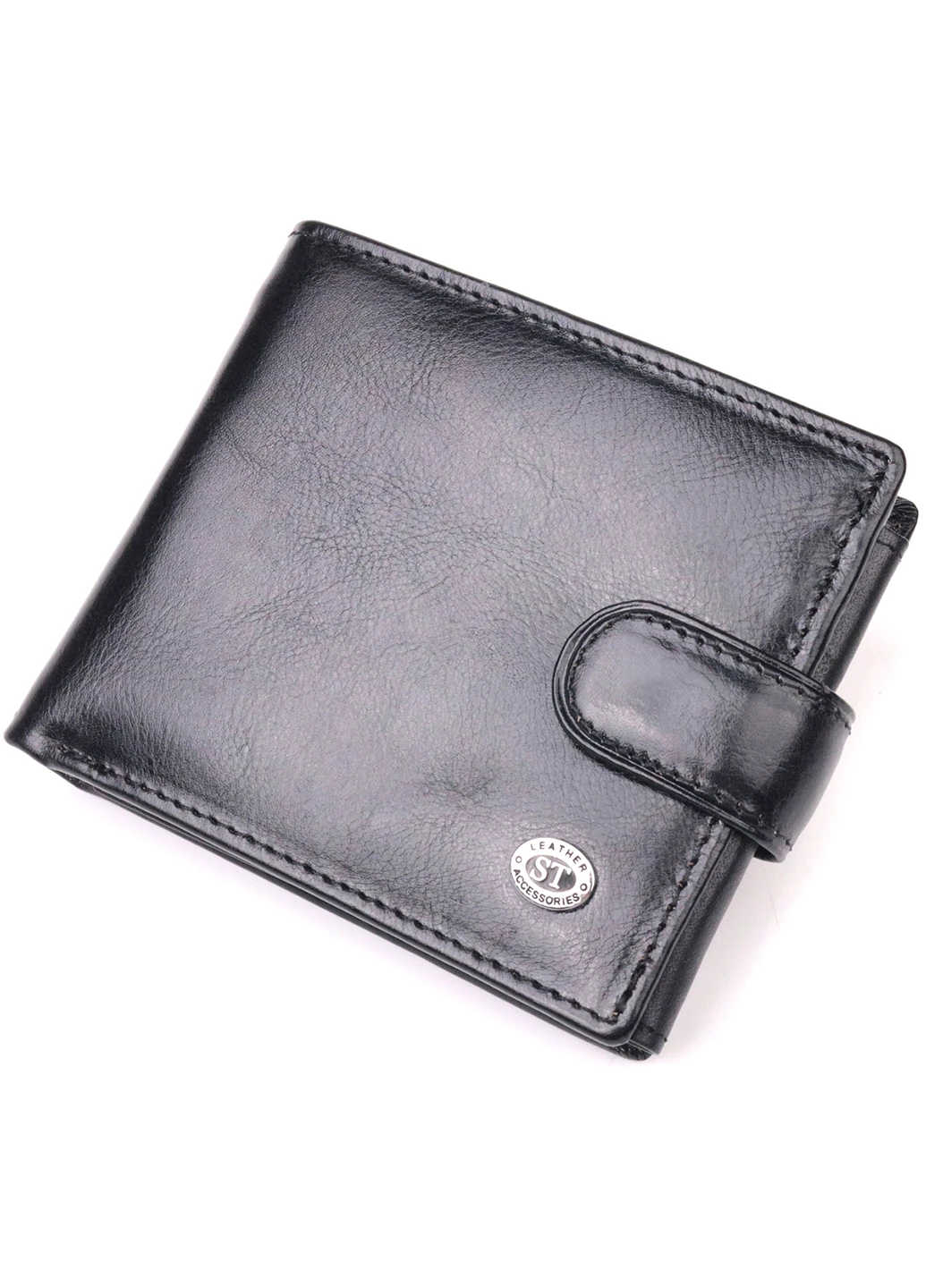 Мужской кожаный бумажник 11х9,5х2 см st leather (257065380)