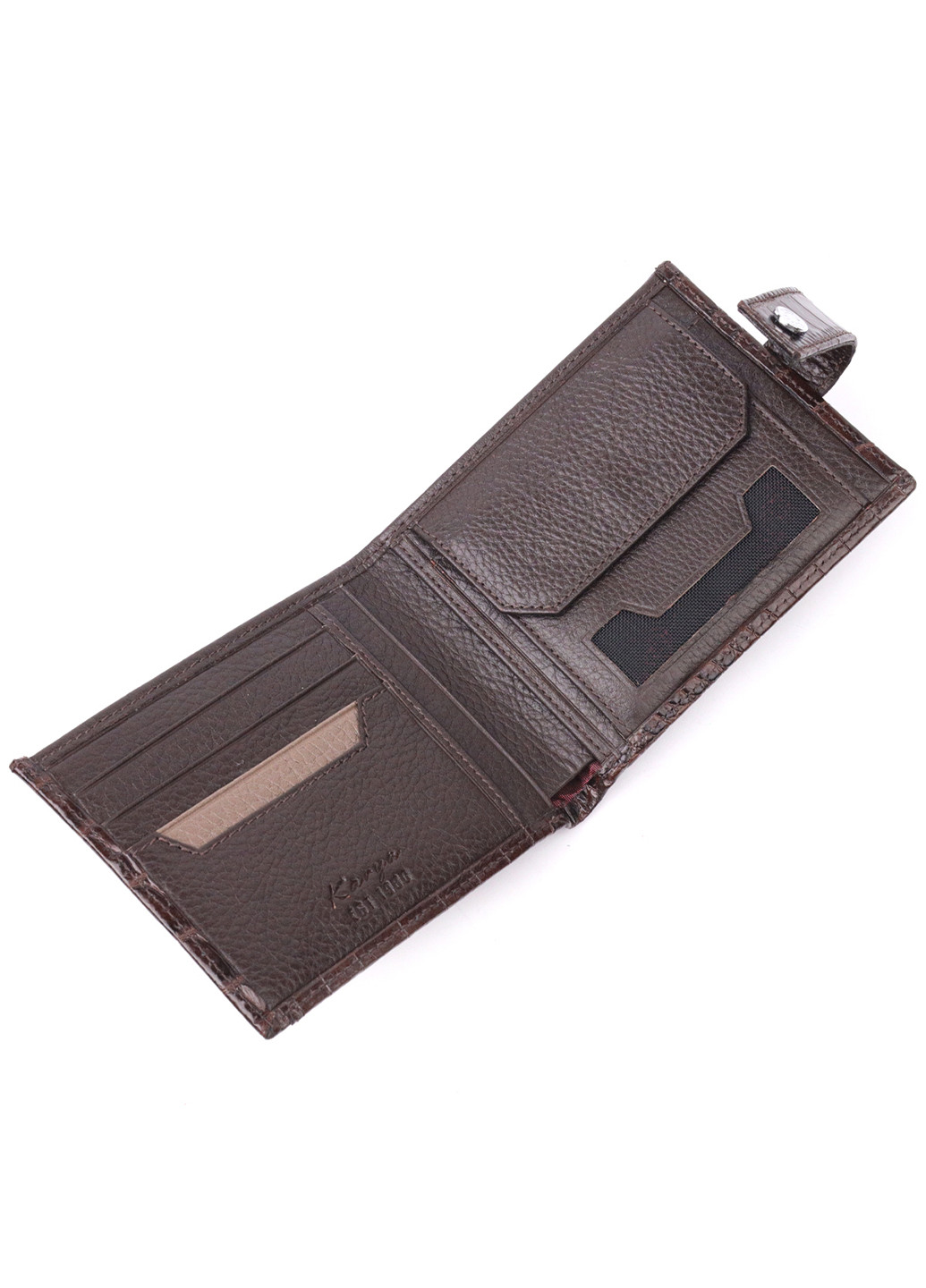 Чоловічий шкіряний гаманець 12,5х10х1 см Karya (257062919)