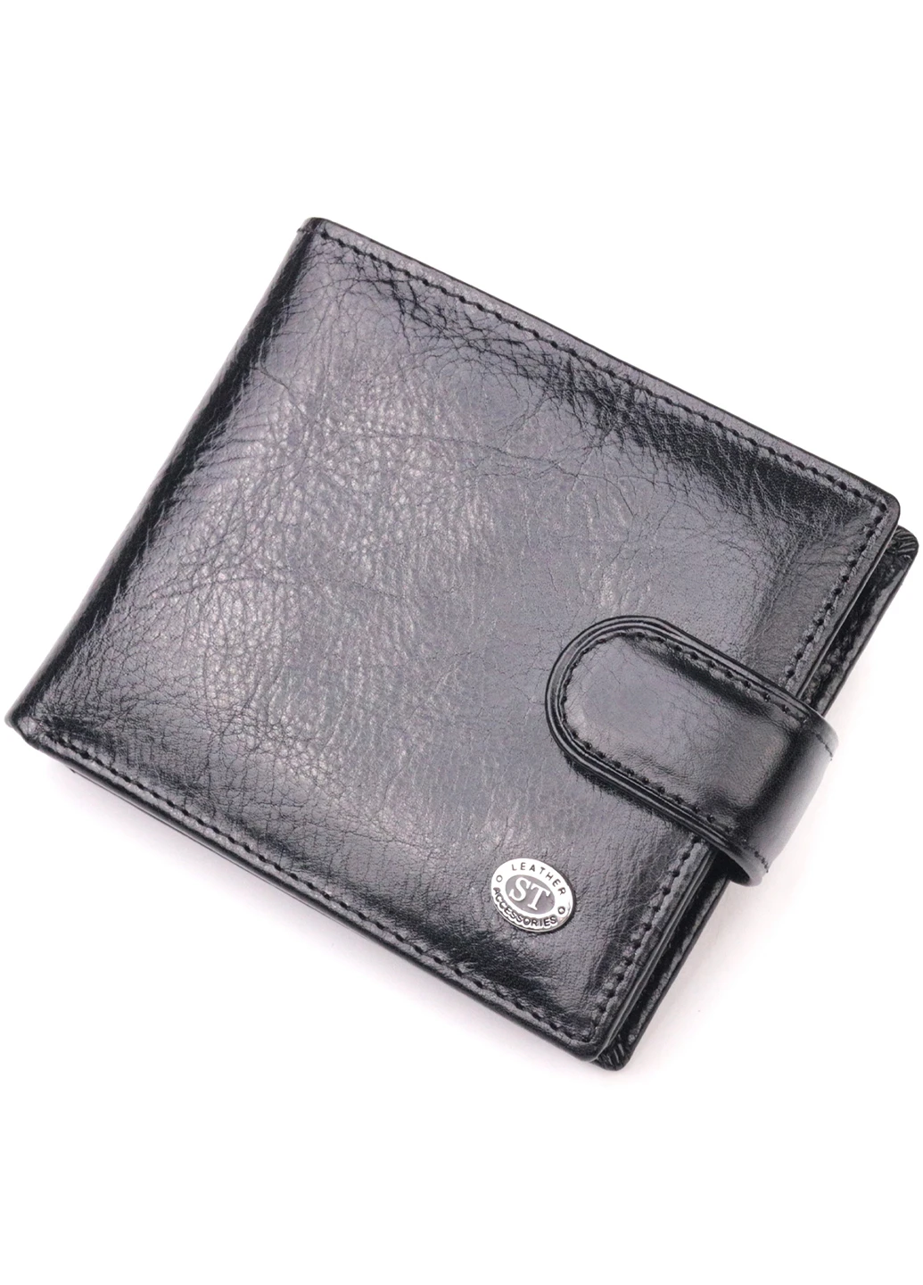 Чоловічий шкіряний гаманець 11х9х2,5 см st leather (257065383)