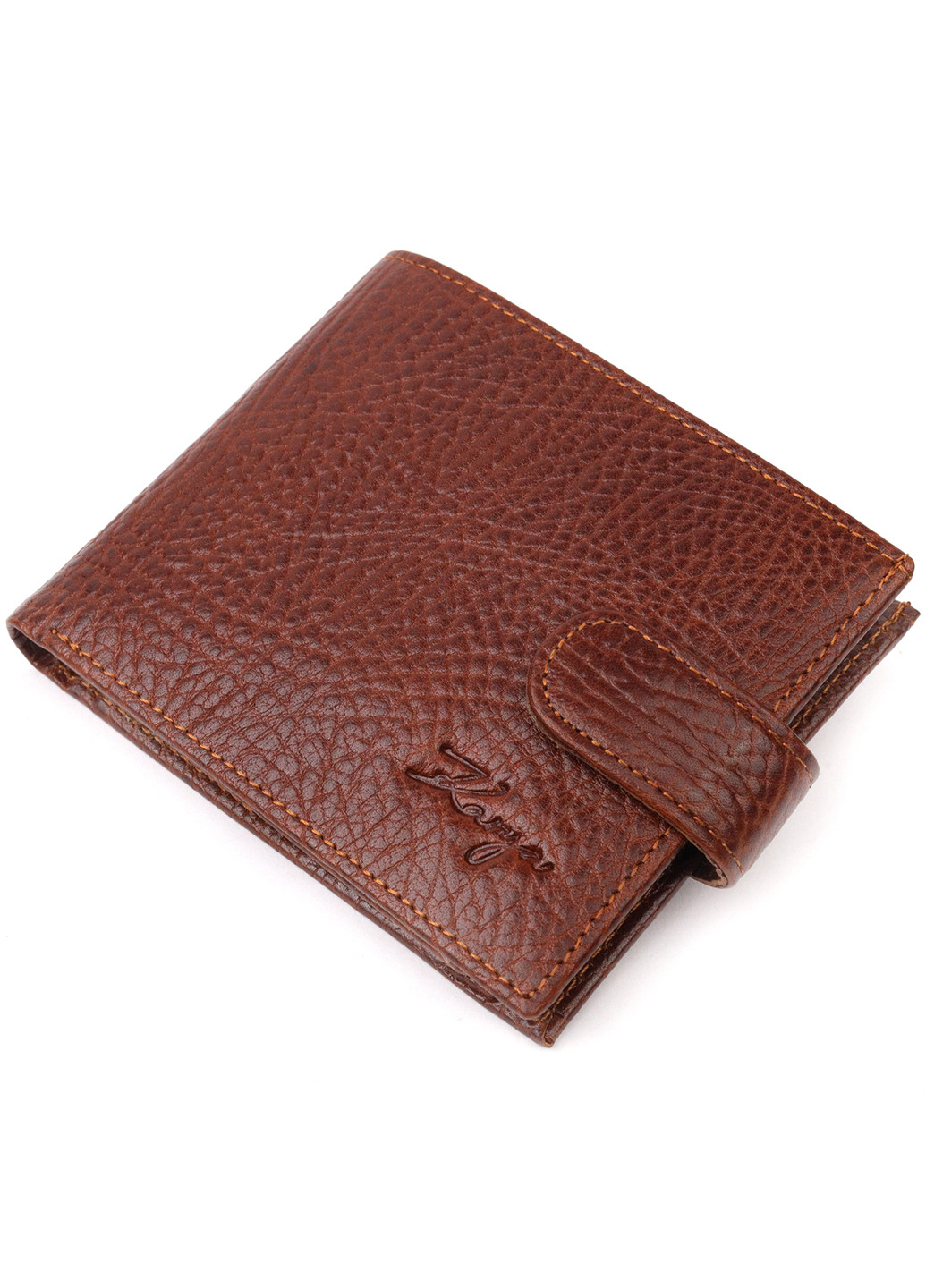 Чоловічий шкіряний гаманець 11,5х9,5х2 см Karya (257064090)
